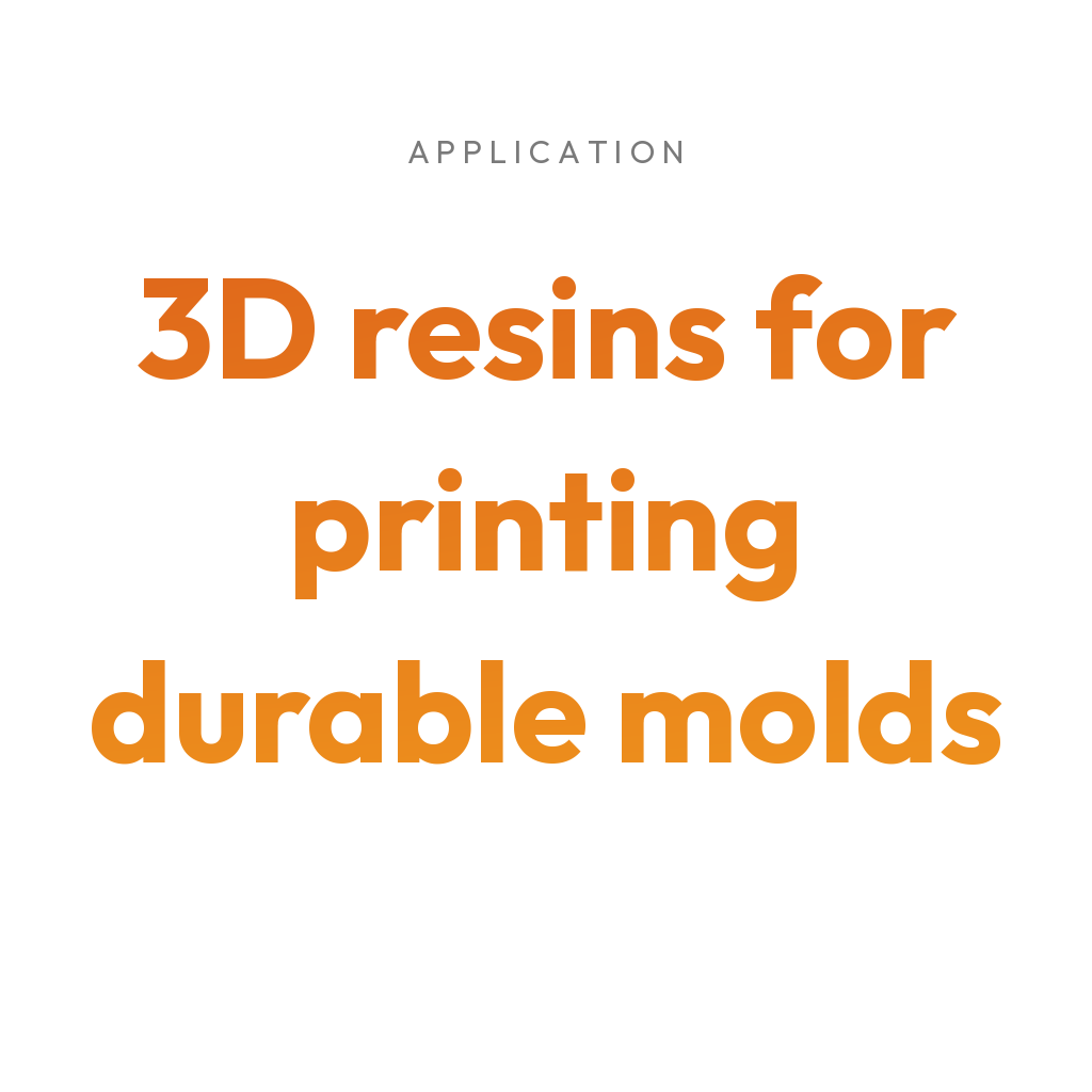 3Dresyns collection cover for 3D resins for printing durable molds.