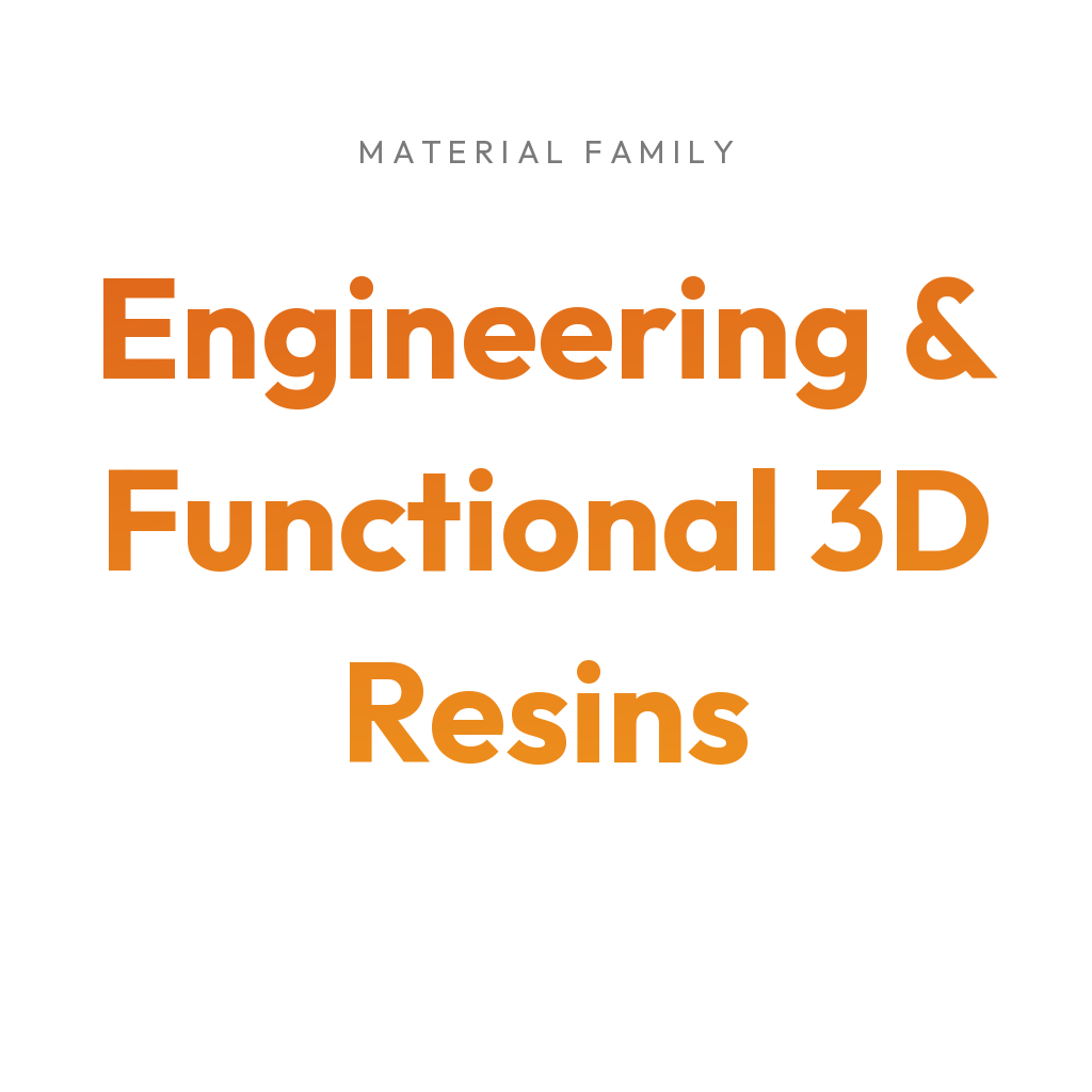 3Dresyns collection cover for Engineering & Functional 3D Resins.