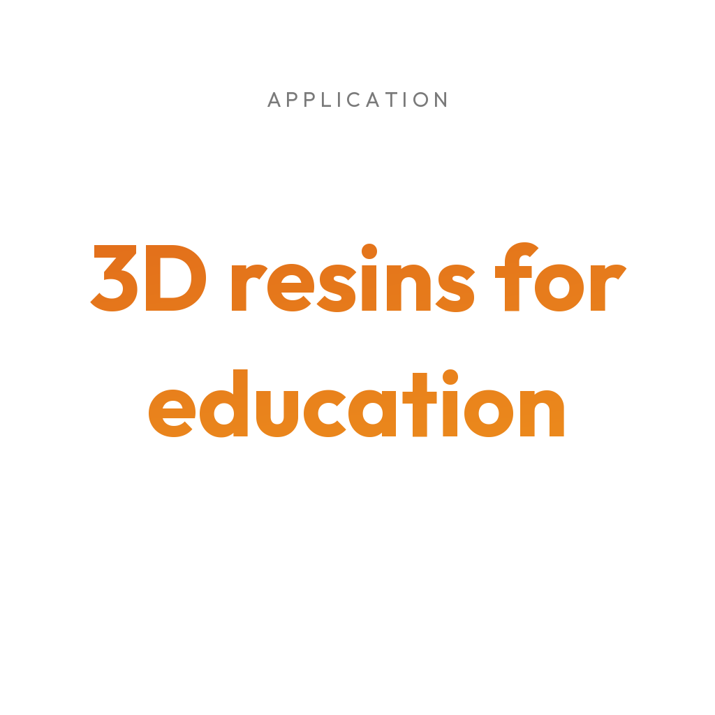 3Dresyns collection cover for 3D resins for education.