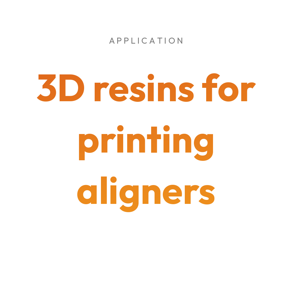 3Dresyns collection cover for 3D resins for printing aligners.