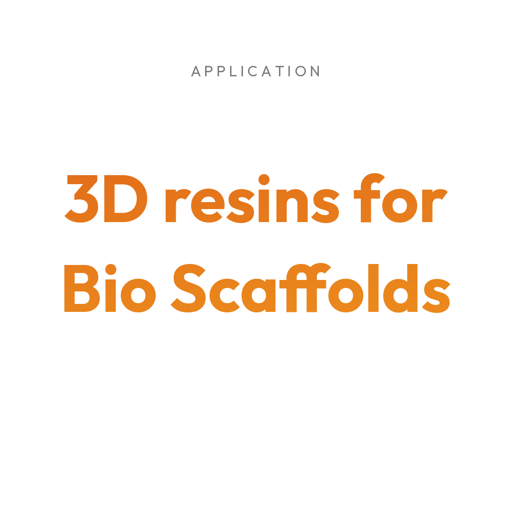 3Dresyns collection cover for 3D resins for Bio Scaffolds.