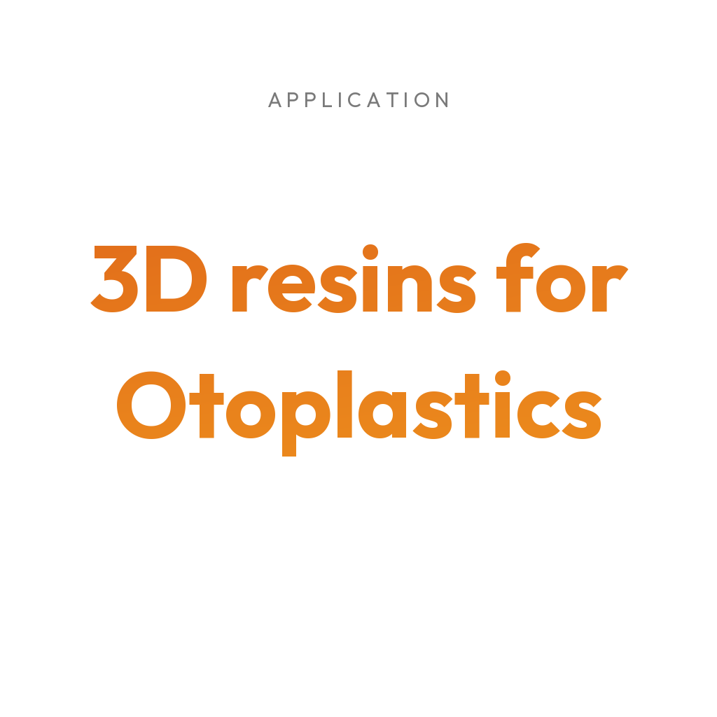 3Dresyns collection cover for 3D resins for Otoplastics.