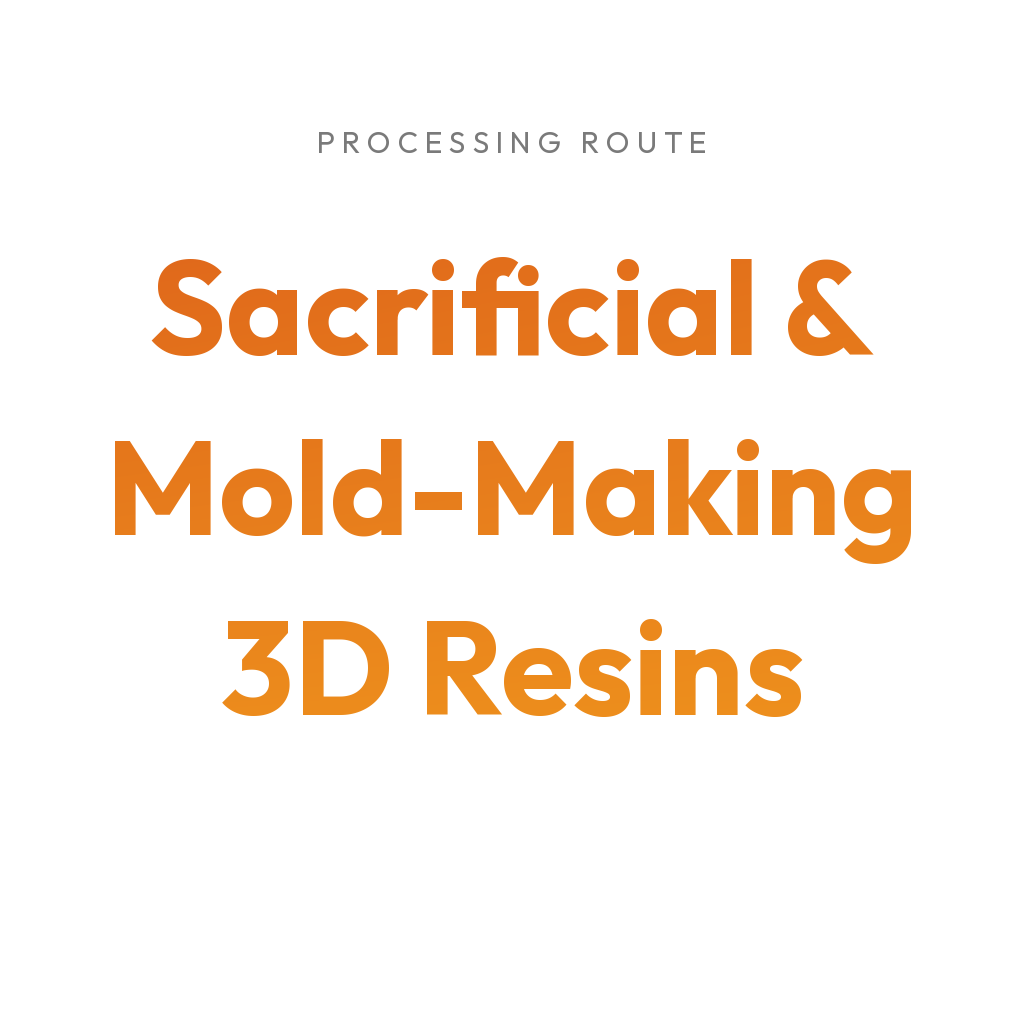 3Dresyns collection cover for Sacrificial & Mold-Making 3D Resins.