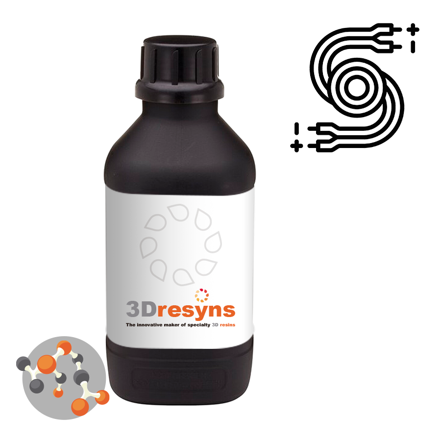 3Dresyn GrapNSEK1-GNP Bio, biocompatible graphene nanoplatelets based electrically conductive non soluble 3D resin