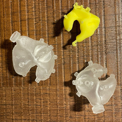 3Dresyn IM-H&C1 Cocoon MF Bio, Monomer Free Biocompatible sacrificial Hard & Crispy Cocoon 3D resin for easy breaking by hand molds for injection of soft materials