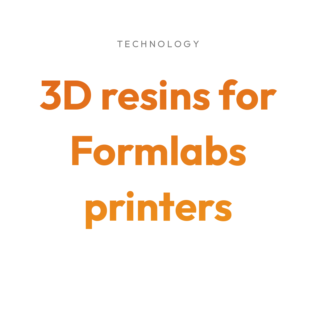 3Dresyns collection cover for 3D resins for Formlabs printers.