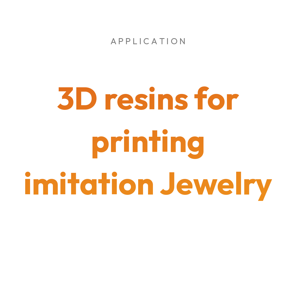 3Dresyns collection cover for 3D resins for printing imitation Jewelry.