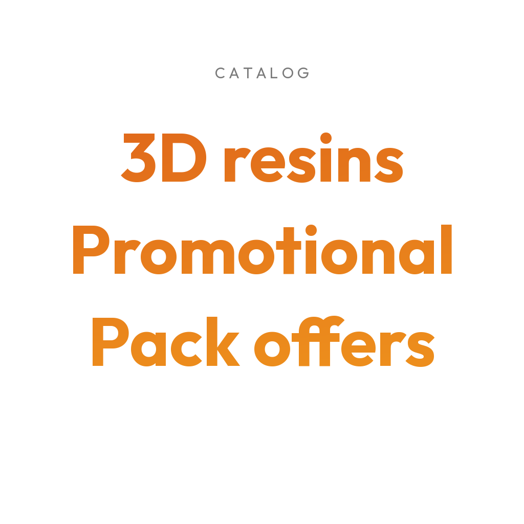 3Dresyns collection cover for 3D resins Promotional Pack offers.