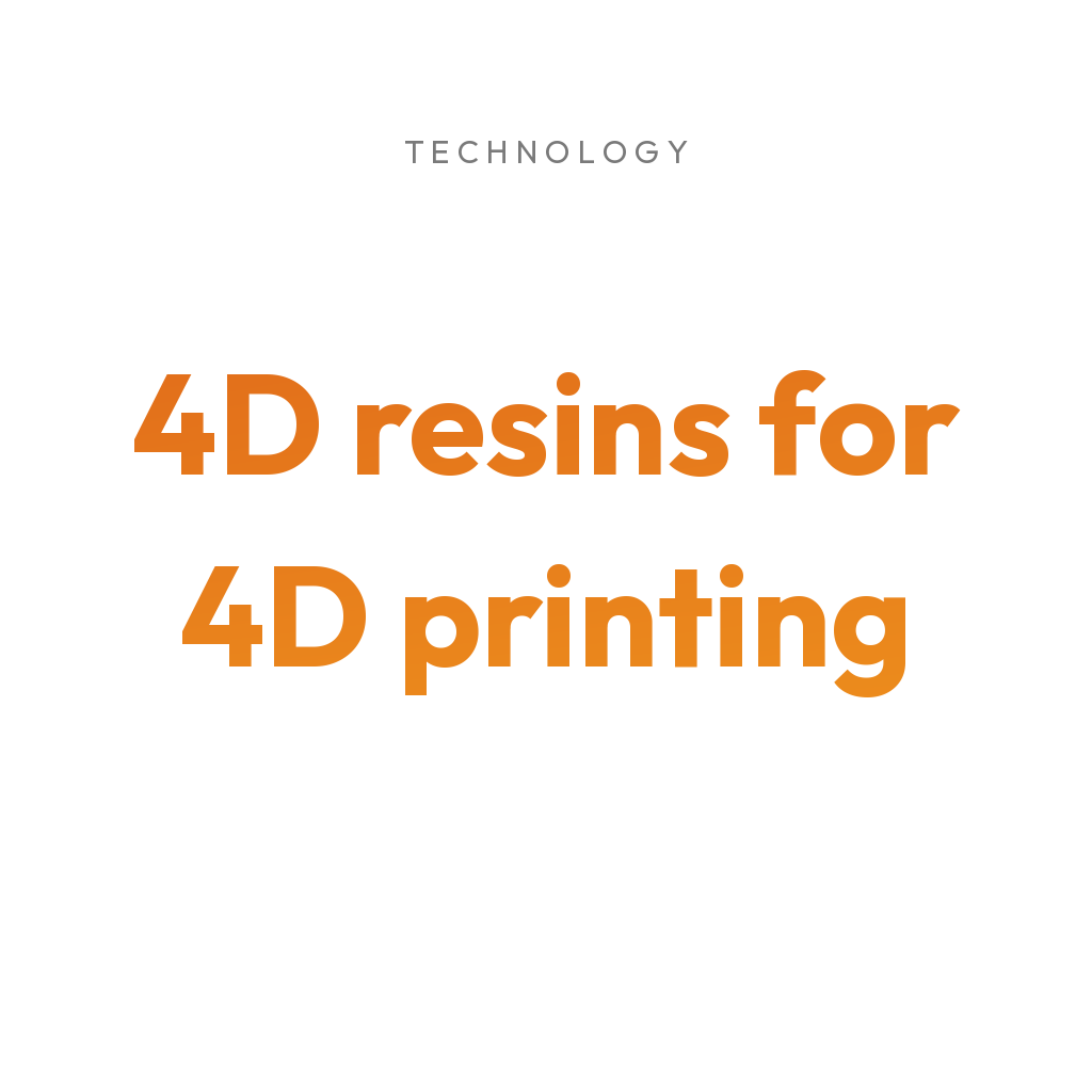 3Dresyns collection cover for 4D resins for 4D printing.