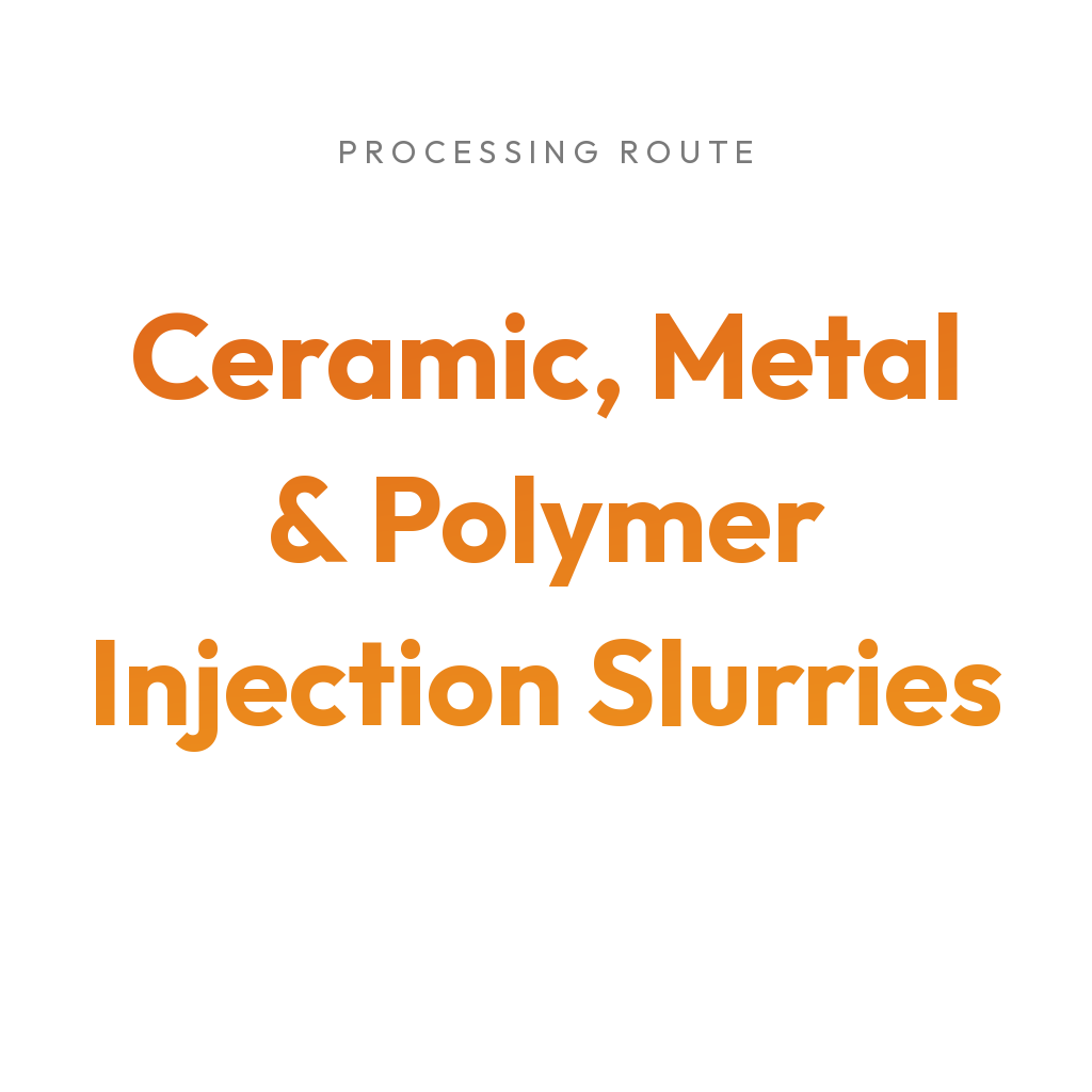 3Dresyns collection cover for Ceramic, metal & polymer powder feedstock slurries for injection in 3D printed molds.