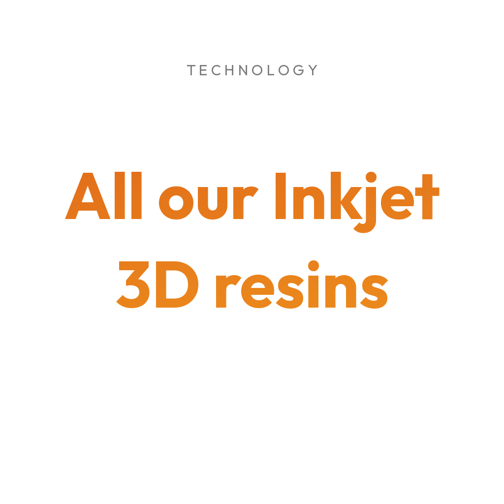 3Dresyns collection cover for All our Inkjet 3D resins.