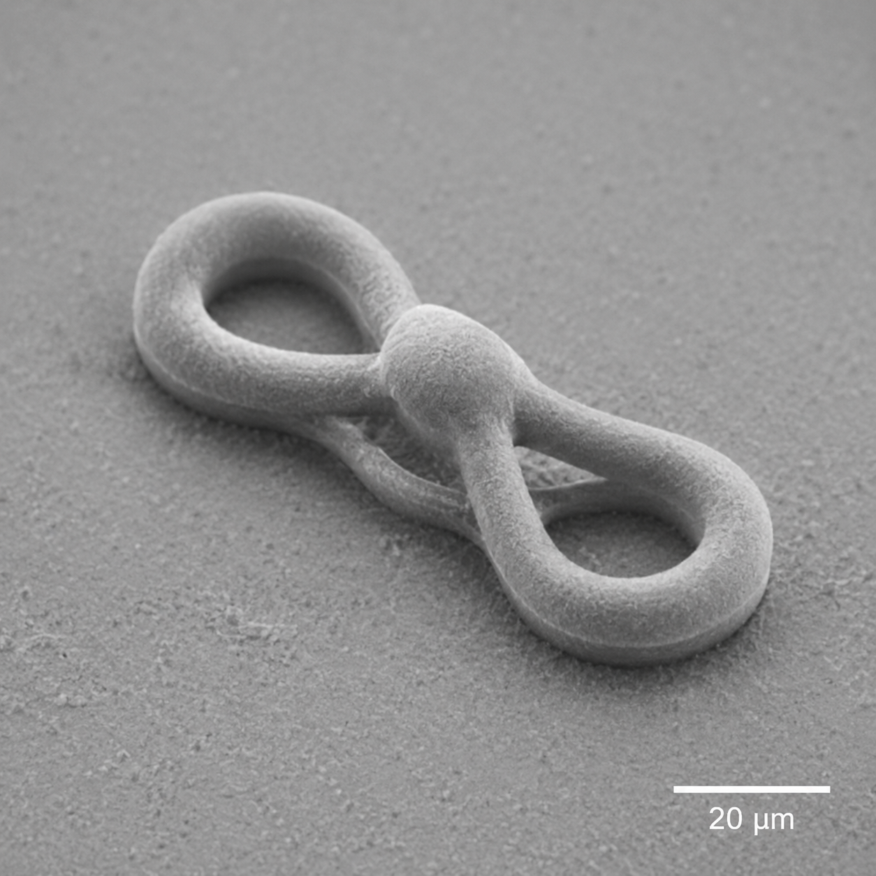 Illustrative AI-generated visualization of a 3Dresyns 2PP printed microstructure
