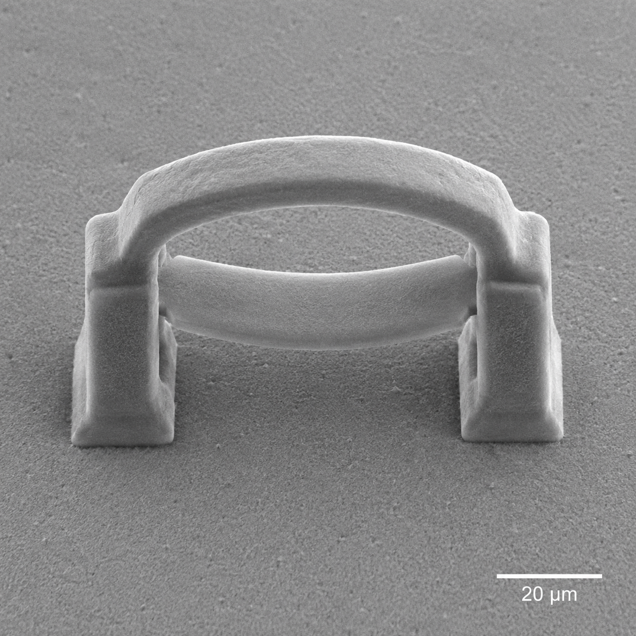 Illustrative AI-generated visualization of a 3Dresyns 2PP printed microstructure