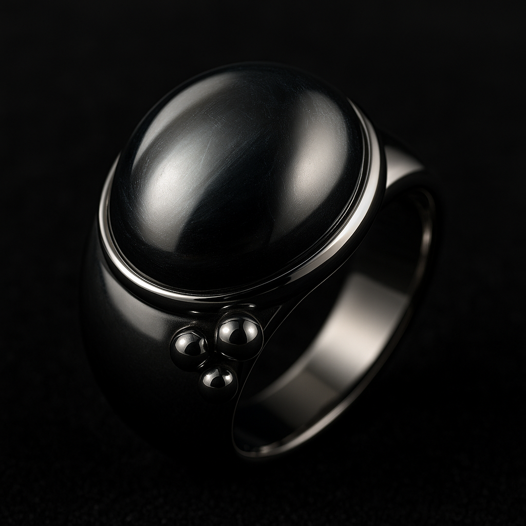 3Dresyn MB1 Magnetic Black for direct 3D printing of Black Magnetite Jewelry