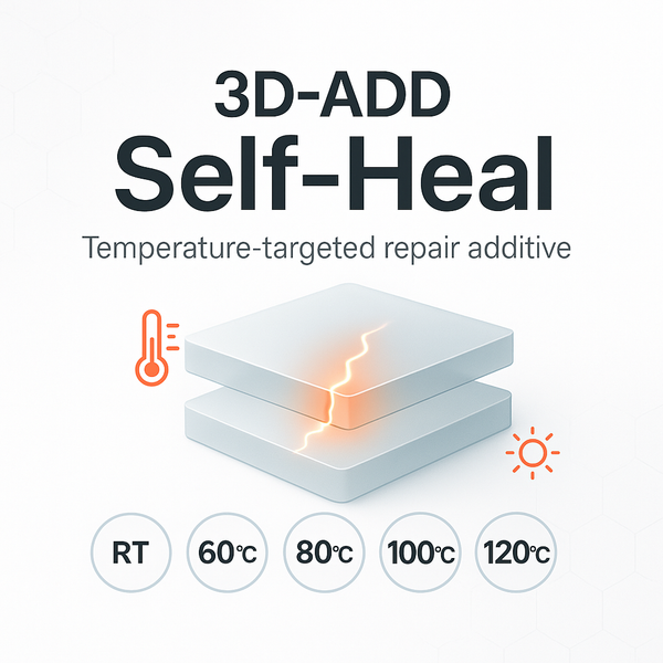 3D-ADD SH, Self-Heal temperature-targeted repair additives for UV-curable 3D printing resins