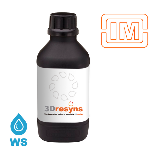 3Dresyn IM-UHR-WS, ultra rigid and water soluble for high temperature sacrificial injection molding