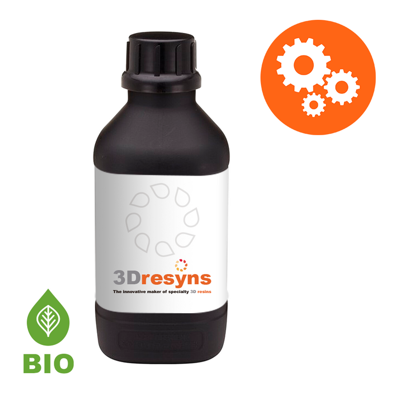 3Dresyn ENG3 Bio, Engineering bio based resin with 25% Bio content in several colors
