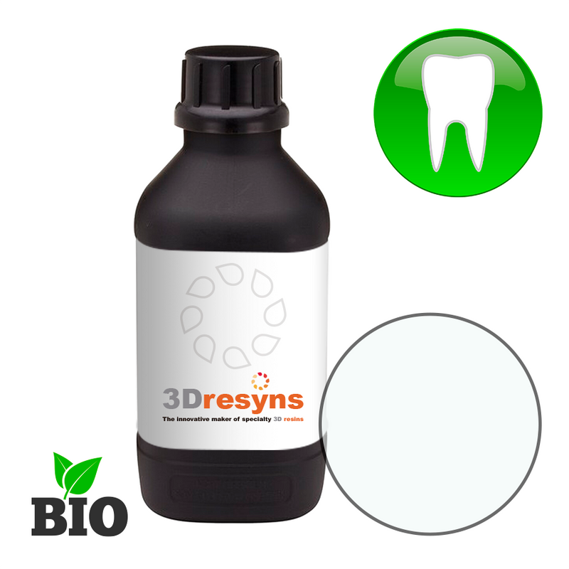 3Dresyn IJ OD Clear R for rubber mouth guards, IBTs and retainers